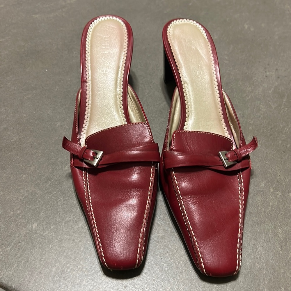 Red slip ons size 7